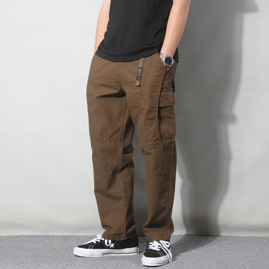 Japanese Style Retro Fashion Brand Multi-pocket Cargo Pants Male - 0 - Hoods & Jack